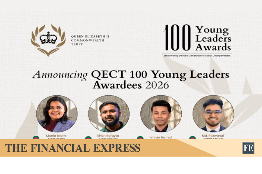 Four Bangladeshis in QECT 100 Young Leaders Awards list