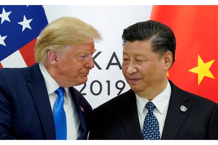 U.S. President Donald Trump meets with China’s President Xi Jinping at the start of their bilateral meeting at the G20 leaders summit in Osaka, Japan, June 29, 2019.