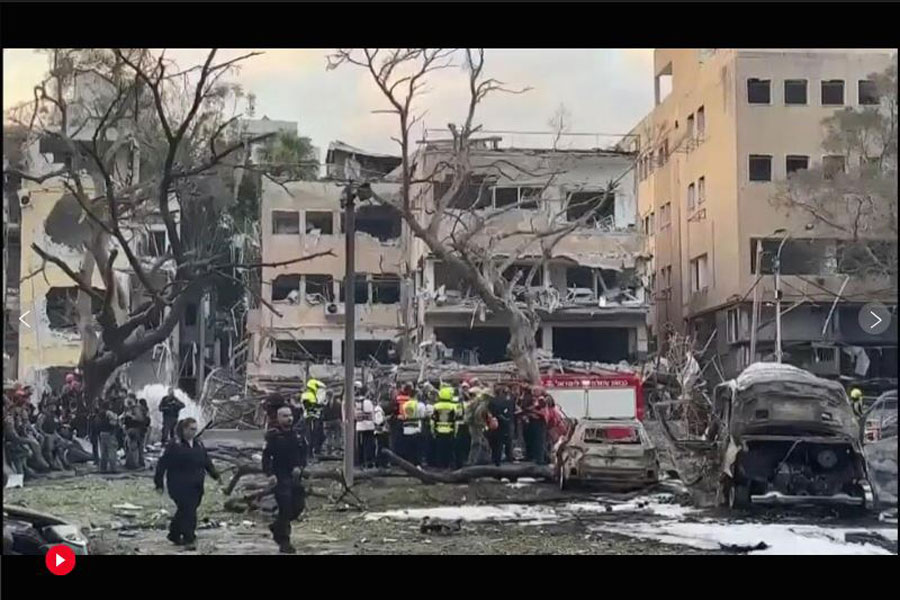 Iran has launched a new wave of missile attacks on Israel, triggering air raid sirens across the country as emergency services reported projectiles striking and shrapnel falling in Israel’s north and center, wounding at least 67 people.