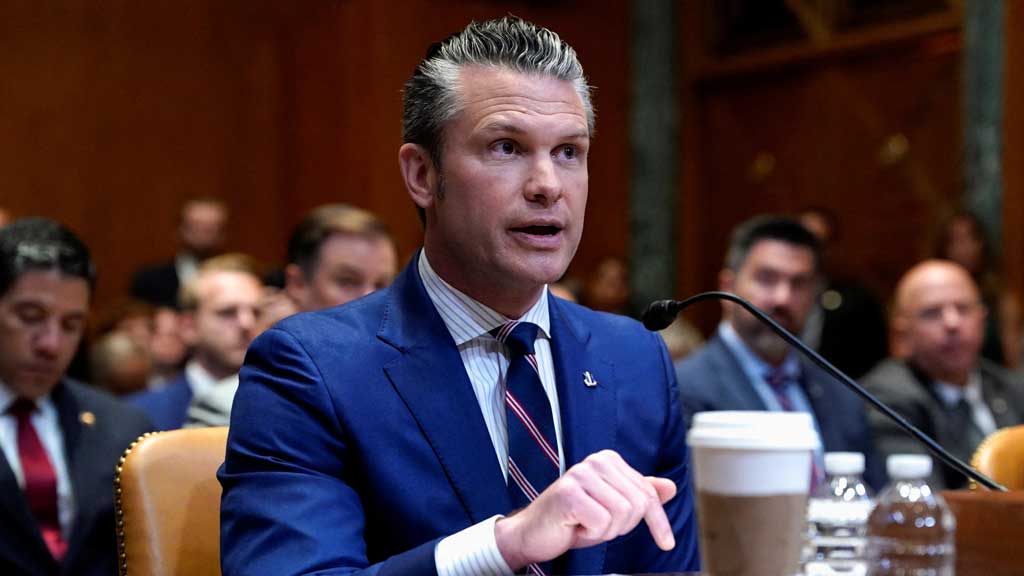 US Defense Secretary Pete Hegseth speaks during a Senate Appropriations Committee hearing on US President Donald Trump's budget request for the Department of Defense, on Capitol Hill in Washington, D.C., US, Jun 11, 2025. REUTERS/Elizabeth Frantz