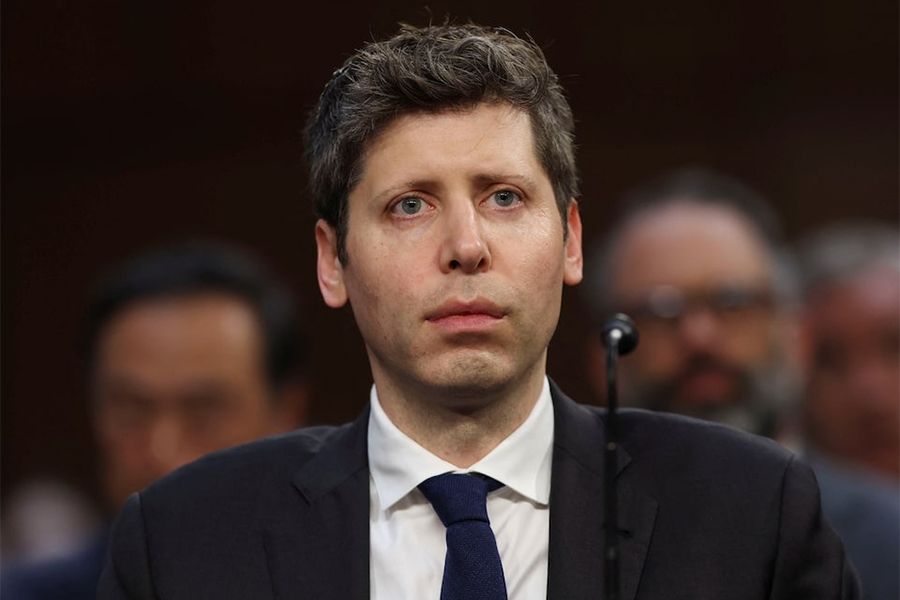 OpenAI CEO Sam Altman is seated to testify before a Senate Commerce, Science, and Transportation Committee hearing titled “Winning the AI Race: Strengthening US Capabilities in Computing and Innovation,” on Capitol Hill in Washington, DC, US, on May 8, 2025
