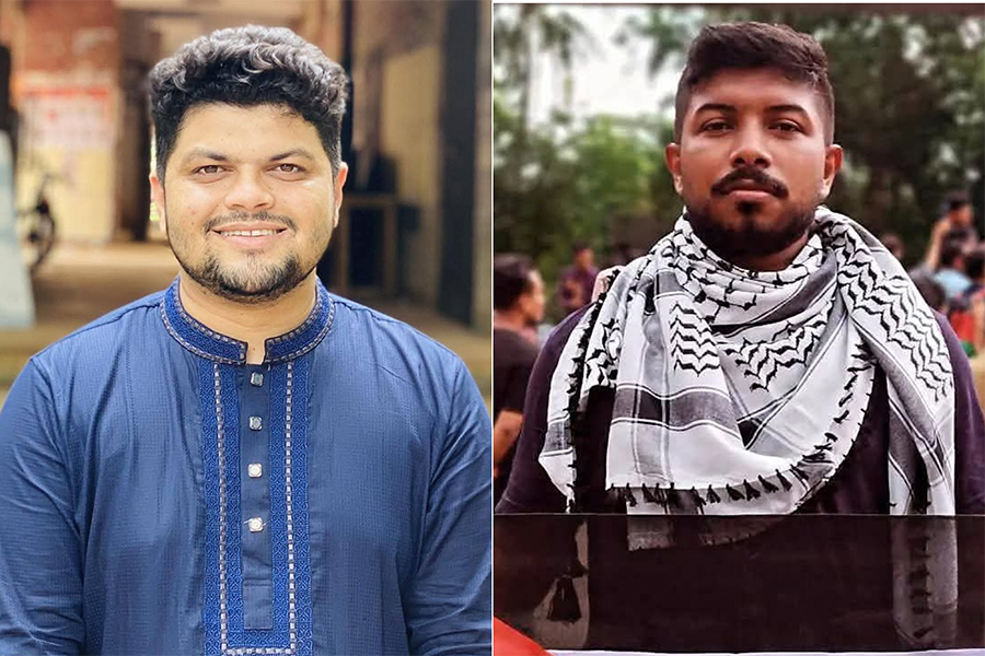 Arifuzzaman Uzzal (left), Convenor, and Abu Touhid Md Siam, Member Secretary of the newly formed BDSC Jahangirnagar University committee