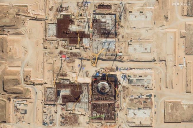A satellite image shows new reactors under construction at Bushehr in Iran in this image dated January 1, 2025. Maxar Technologies/Handout via REUTERS