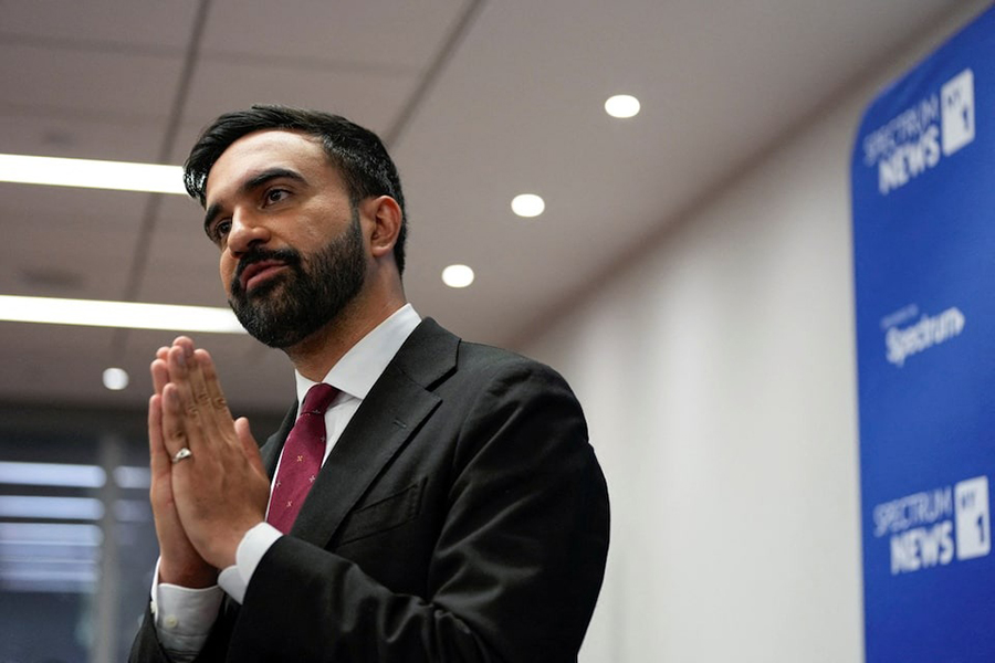 Assemblyman Zohran Mamdani talks to people after the New York City Democratic Mayoral Primary Debate at the John Jay College of Criminal Justice in the Gerald W Lynch Theater in New York City, US on June 12, 2025 — Pool via REUTERS/File