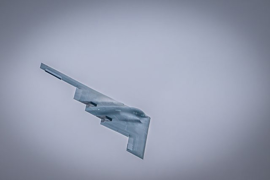 US Air Force B-2 Spirit bomber, assigned to the 509th Bomb Wing out of Whiteman Air Force Base, Missouri, performs a fly-over during the Speed of Sound Airshow, at Rosecrans Air National Guard Base in St Joseph, Missouri, US on September 14, 2024 — US Air National Guard/Master Sgt. Patrick Evenson/Handout via REUTERS
