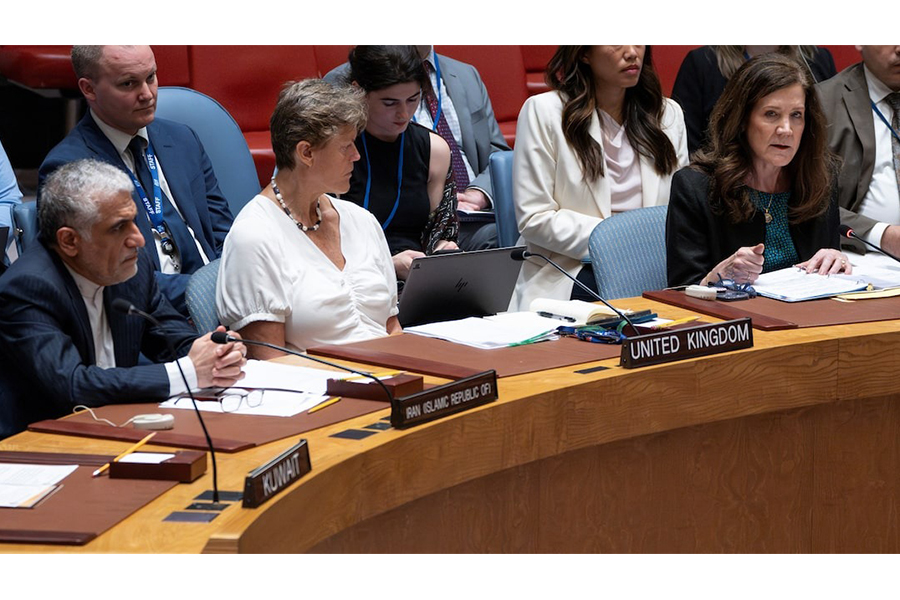 US ambassador to the United Nations Dorothy Shea addresses delegates during a meeting of the United Nations Security Council, following the US attack on Iran's nuclear sites, at UN headquarters in New York City, US on June 22, 2025 — Reuters photo