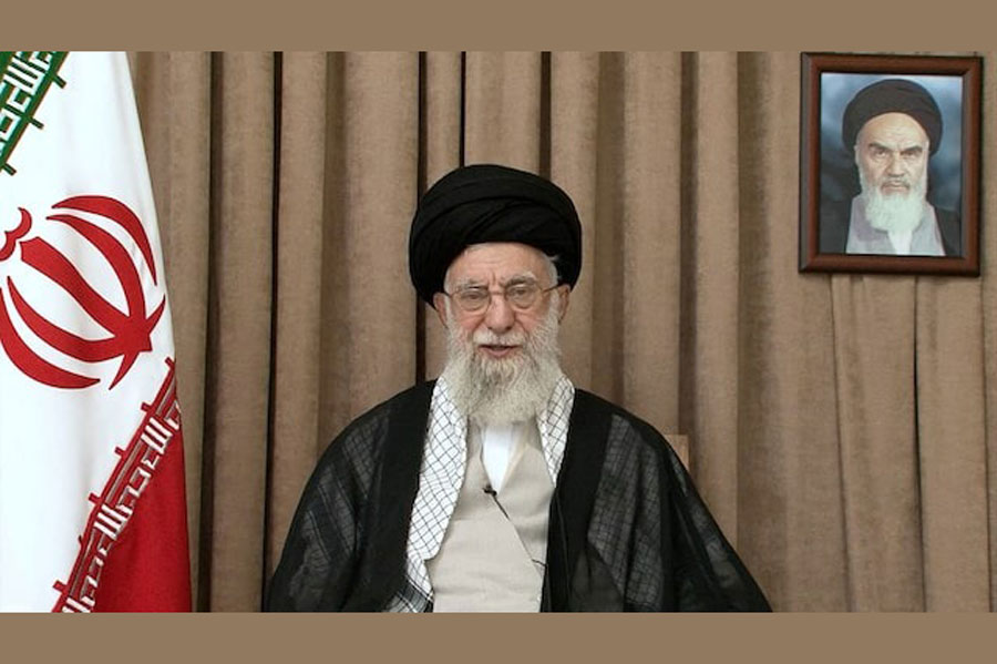 Iran's Supreme Leader Ayatollah Ali Khamenei speaks in a televised message, after the ceasefire between Iran and Israel, in Tehran, Iran, June 26, 2025.