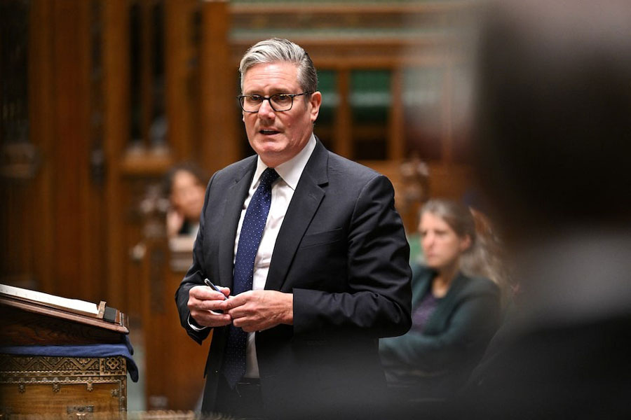 Britain's Prime Minister Keir Starmer delivers a statement at the House of Commons in London, Britain, June 26, 2025.