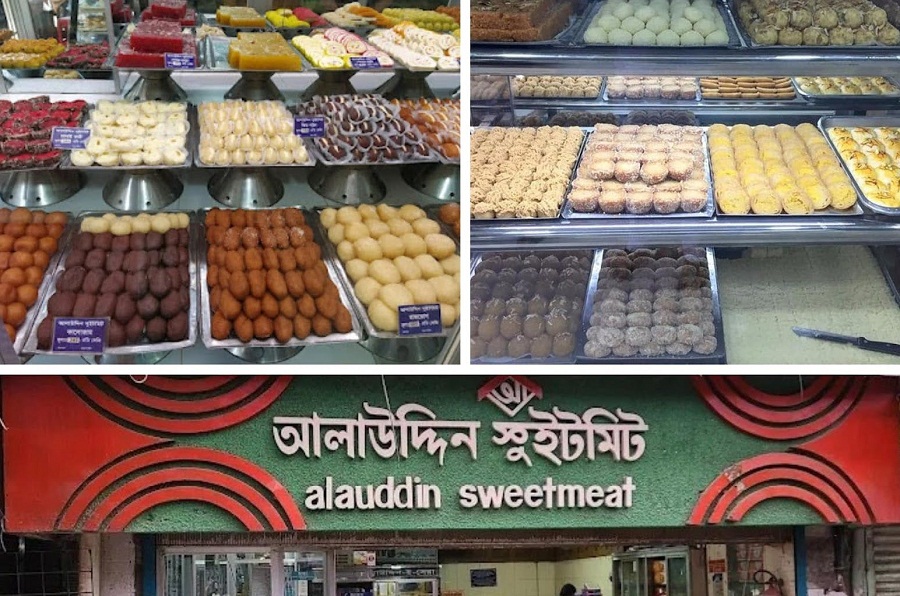 আলাউদ্দিন সুইটমিট ও এর রকমারি মিষ্টি-সমাহার, কোলাজ