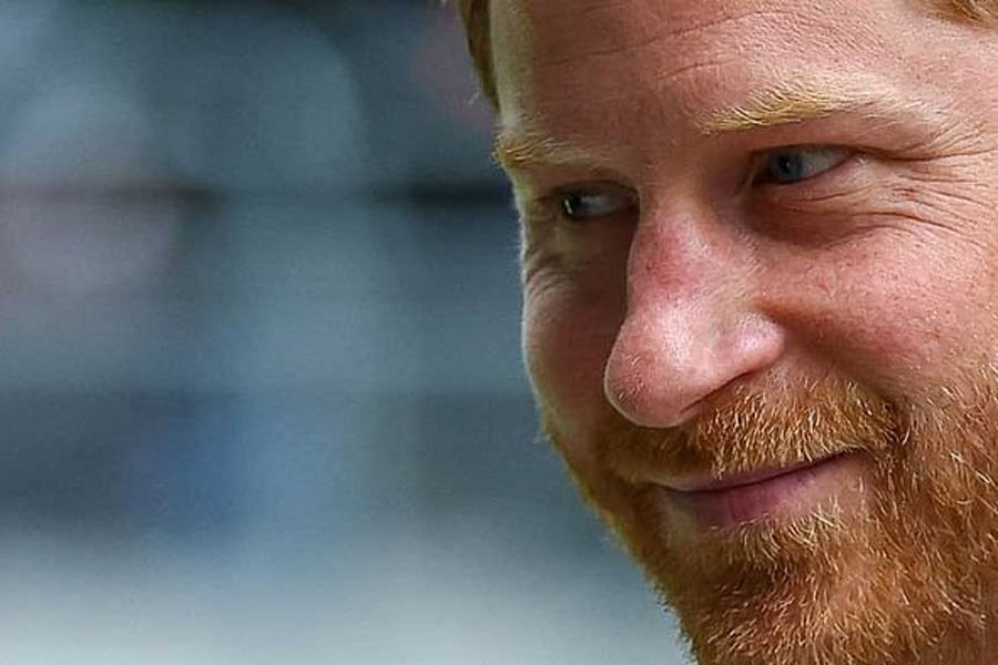 Britain's Prince Harry, Duke of Sussex, walks outside the Rolls Building of the High Court in London, Britain Jun 6, 2023.