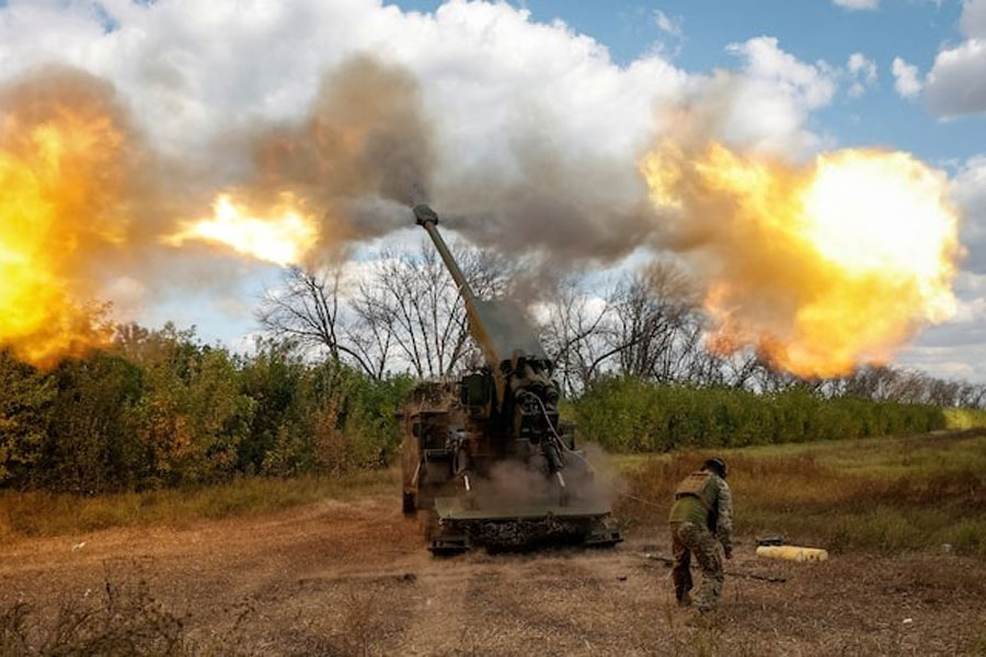 Representational image: A Ukrainian serviceman fires a 2S22 Bohdana self-propelled howitzer towards Russian troops, amid Russia's attack on Ukraine, at a position in Donetsk region, Ukraine September 13, 2023.