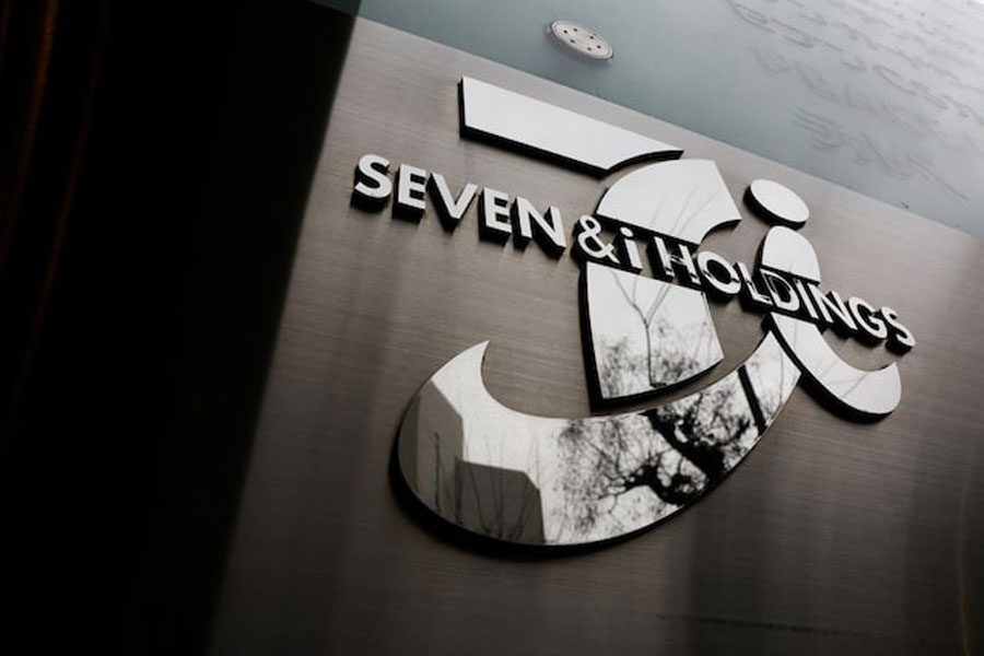 The logo of Seven & i Holdings Co is pictured at the company headquarters in Tokyo, Japan March 6, 2025.