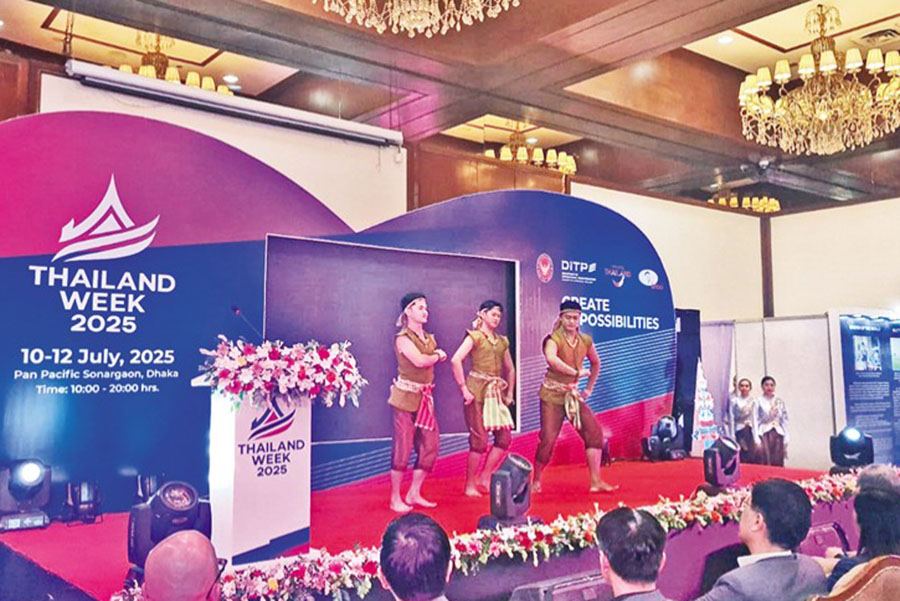 The three-day long Thailand Week 2025 kicked off at Sonargaon Hotel in the capital on Thursday. — Focus Bangla