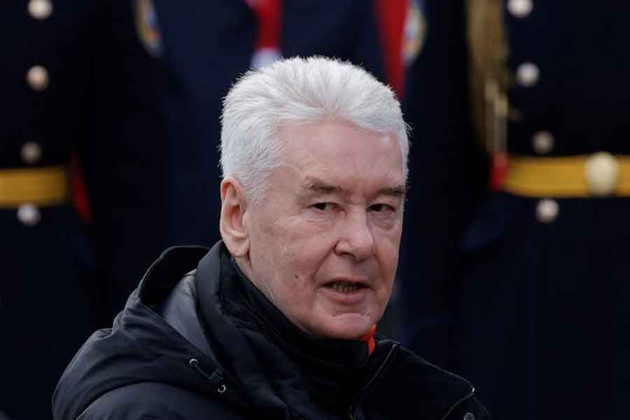 Moscow Mayor Sergei Sobyanin attends a military parade on Victory Day, marking the 80th anniversary of the victory over Nazi Germany in World War Two, in Red Square in central Moscow, Russia, May 9, 2025.