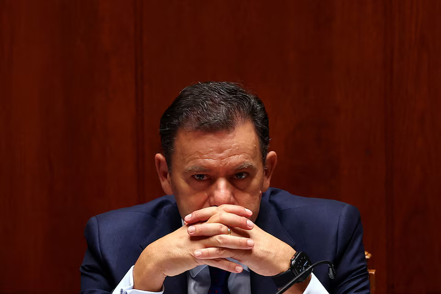 ortugal's Prime Minister Luis Montenegro gestures during the debate on the new elected government program, at the parliament in Lisbon, Portugal on June 18, 2025 — Reuters/File