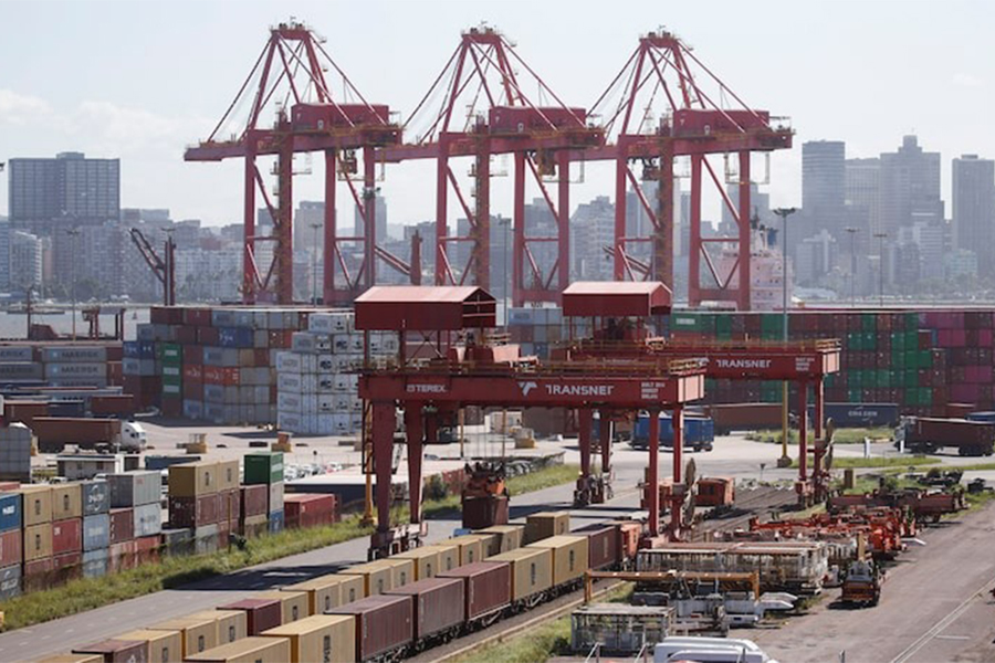 A general view of the Container Terminal at the port in Durban, South Africa on April 10, 2025 — Reuters/File