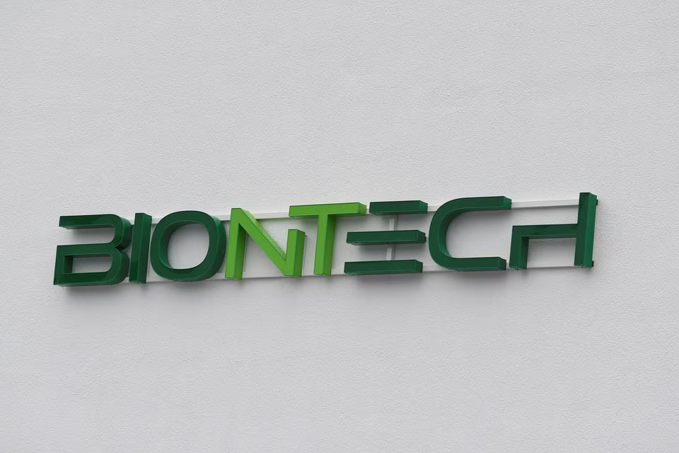 The logo of BioNTech is seen in Marburg, Germany on February 2, 2023 — Reuters/Files