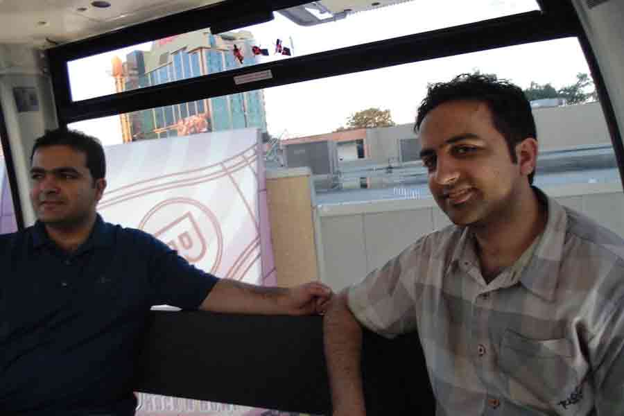 Ahmad Habibi and his younger brother Mahmood Habibi pose for the camera, Canada, 2014. Mahmood Habibi was taken hostage by the Taliban in Afghanistan on August 10, 2022, the US government says.