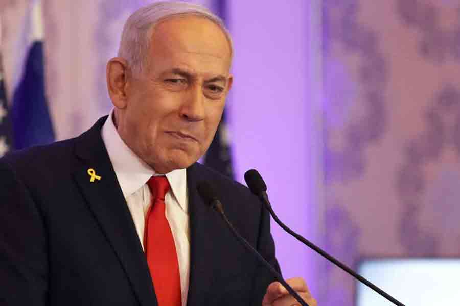 Israeli Prime Minister Benjamin Netanyahu speaks during ‘Christian Conference’ in Jerusalem Jul 27, 2025.