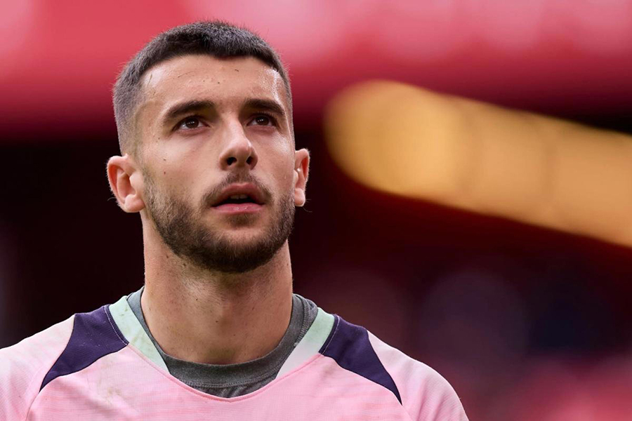 Barcelona's newly signed goalkeeper Joan García seen in this undated photo — Collected