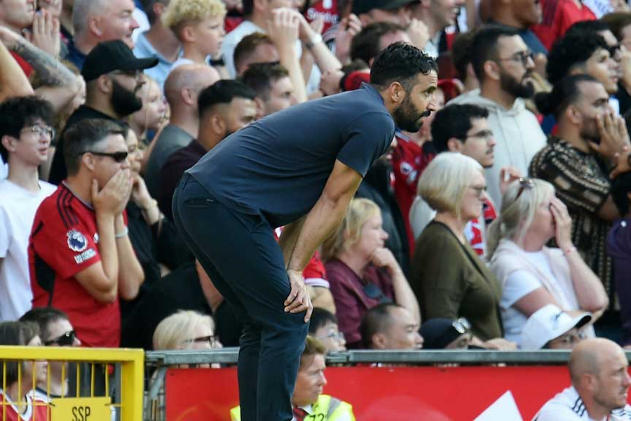 Manchester United manager Ruben Amorim - Premier League - Manchester United v Arsenal - Old Trafford, Manchester, Britain - Aug 17, 2025.