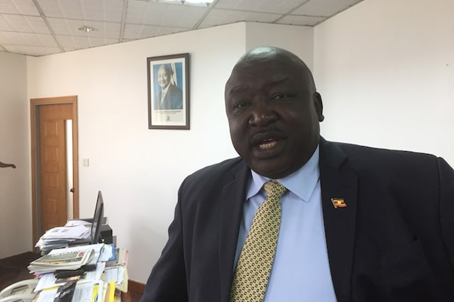 Ugandan Minister of State for Foreign Affairs Okello Oryem poses in his office in Kampala, Uganda, February 2, 2017.