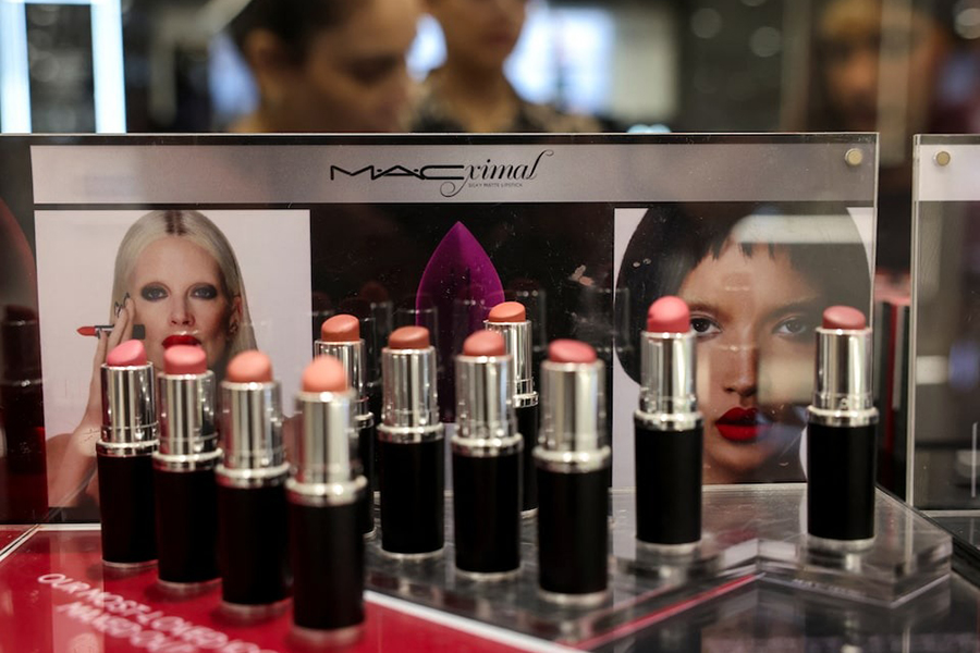 MAC Cosmetics lipsticks are displayed at a cosmetics store in a mall, Mumbai, India on May 28, 2025 — Reuters/File