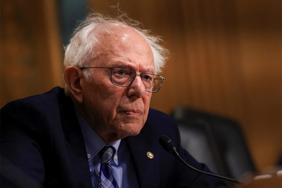 US Senator Bernie Sanders (I-VT) listens as US Trade Representative Jamieson Greer testifies before a Senate Finance Committee hearing on US President Donald Trump's trade policy, on Capitol Hill in Washington, DC, US on April 8, 2025 — Reuters/File