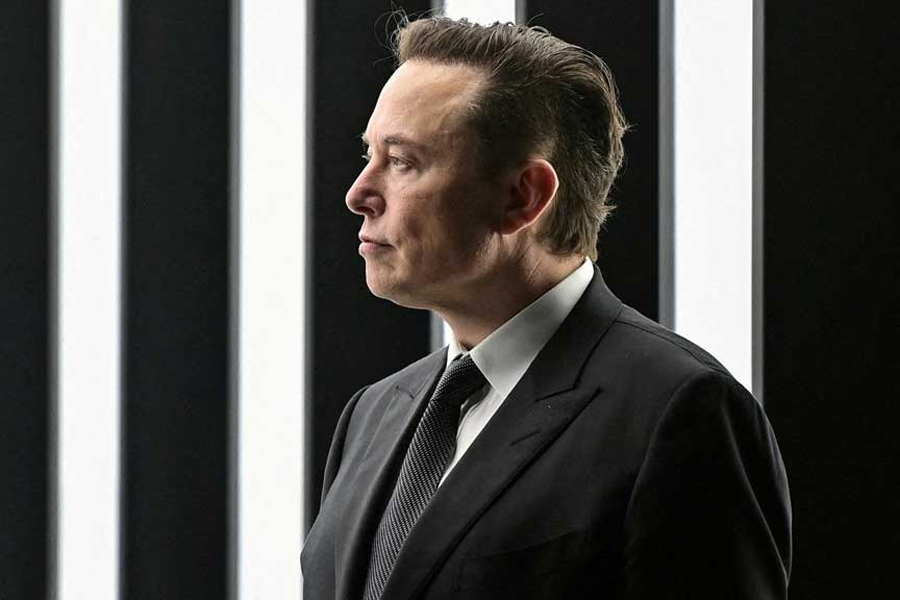Elon Musk attends the opening ceremony of the new Tesla Gigafactory for electric cars in Gruenheide, Germany, Mar 22, 2022.