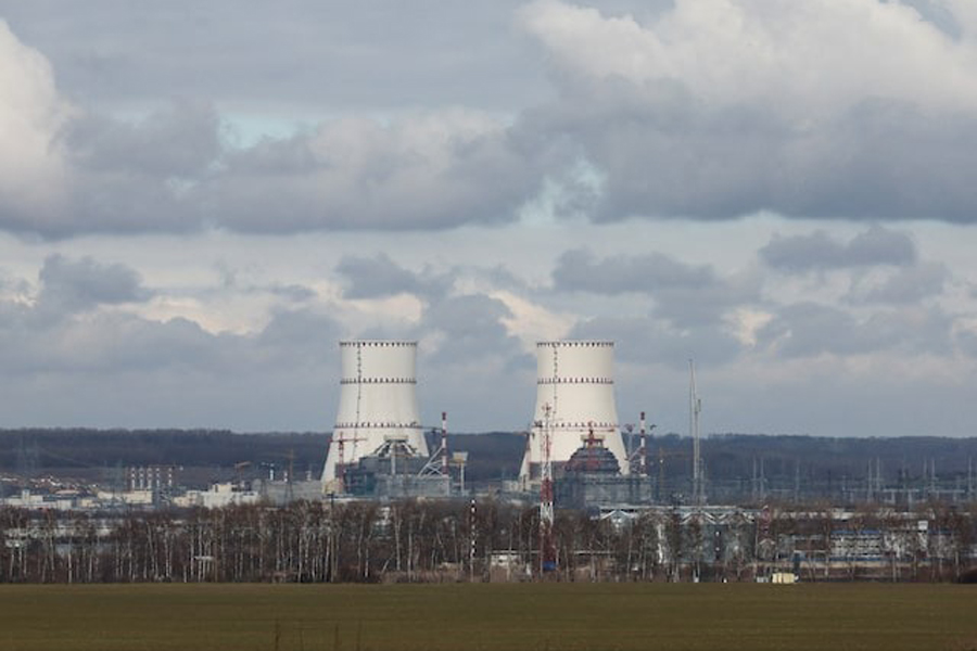 A view shows the Kursk Nuclear Power Plant (KNPP) in the course of Russia-Ukraine conflict, as seen from the town of Kurchatov in the Kursk region, Russia, March 19, 2025.