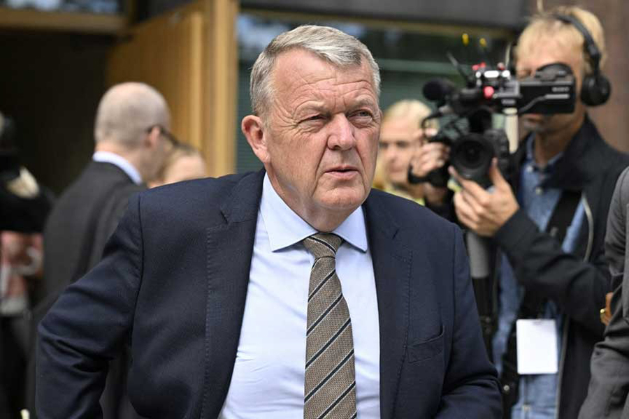 Denmark's Foreign Minister Lars Lokke Rasmussen attends a meeting with foreign ministers from Canada, Finland, Norway, Sweden and Iceland at the Finnish Nature Centre Haltia in Espoo, Finland August 19, 2025.