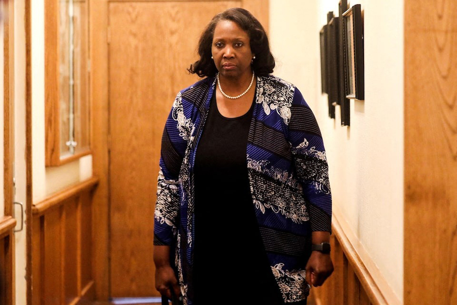 Federal Reserve Governor Lisa Cook attends the Federal Reserve Bank of Kansas City's 2025 Jackson Hole economic symposium, "Labor Markets in Transition: Demographics, Productivity, and Macroeconomic Policy" in Jackson Hole, Wyoming, US, August 23, 2025.