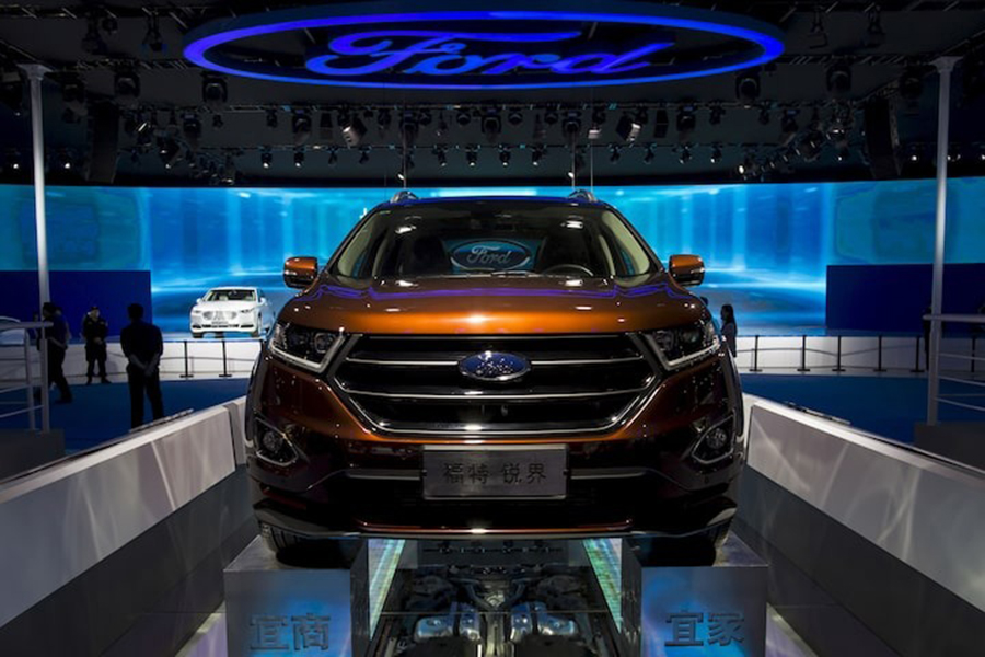 A Ford Edge SUV is seen at the 13th China (Guangzhou) International Automobile Exhibition in Guangzhou, China on November 20, 2015 — Reuters/File