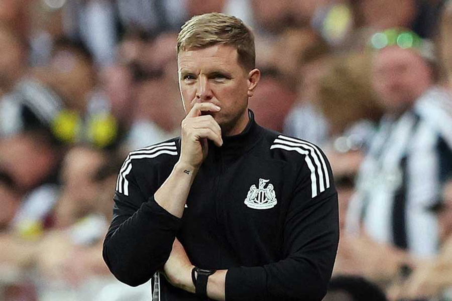 Newcastle United manager Eddie Howe - Premier League - Newcastle United v Liverpool - St James' Park, Newcastle, Britain - Aug 25, 2025.