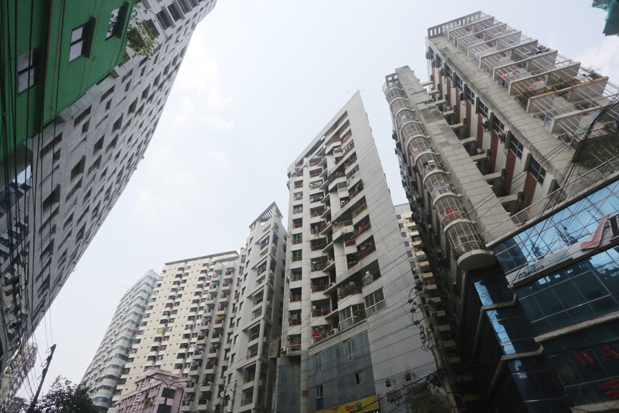 A view of a residential area in Dhaka. Urban planning must become climate-smart, with greener infrastructure