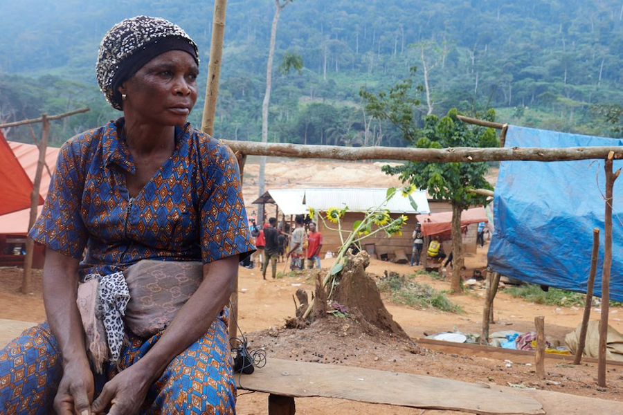 Maman Soki, a Congolese artisanal miner, internally displaced by the Islamic State-affiliated Allied Democratic Forces (ADF) rebels, poses for a photograph after a Reuters interview at an open-pit mine, in Mangaredjipa near Beni, North Kivu Province of Democratic Republic of Congo August 31, 2025.
