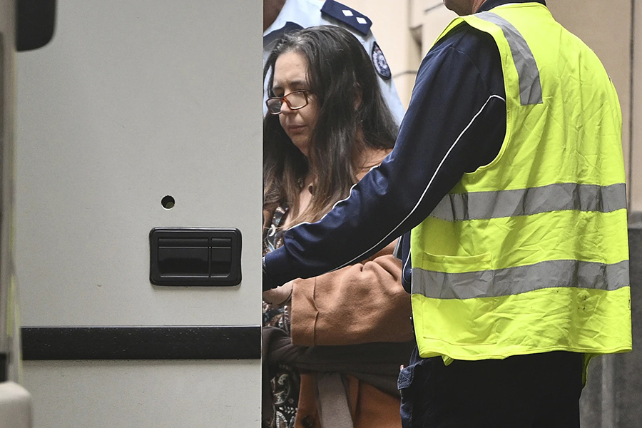 Convicted triple murderer Erin Patterson leaves the Supreme Court of Victoria following her sentencing in Melbourne, Australia on Monday, September 8, 2025 — AAP image via AP