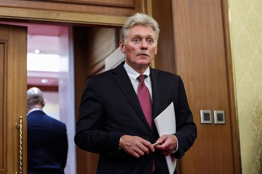 Kremlin spokesman Dmitry Peskov walks at Diaoyutai State Guesthouse in Beijing, China, September 2, 2025.