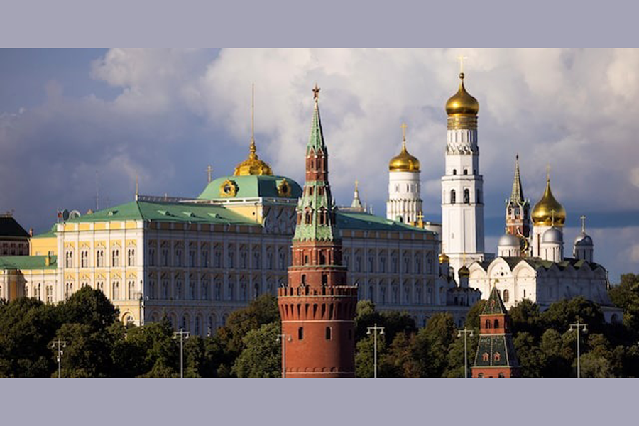 A general view of the Kremlin in Moscow, Russia, August 12, 2024.