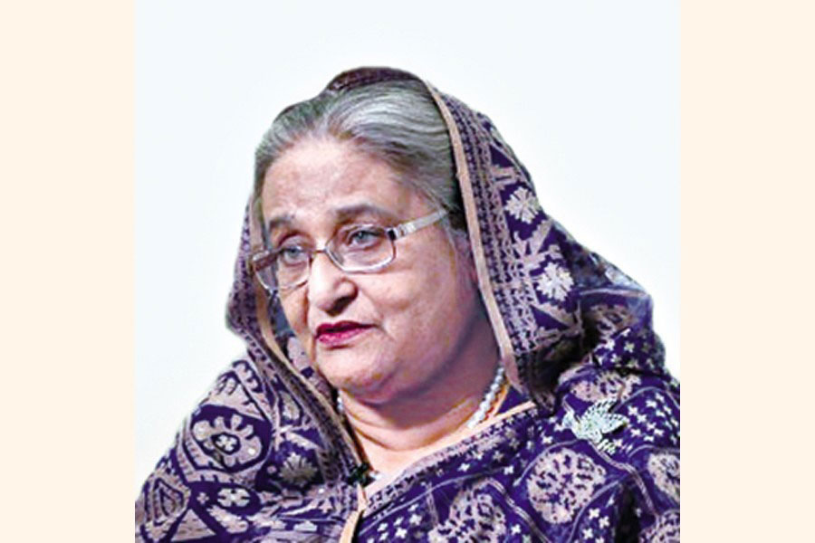 Sheikh Hasina -- File Photo