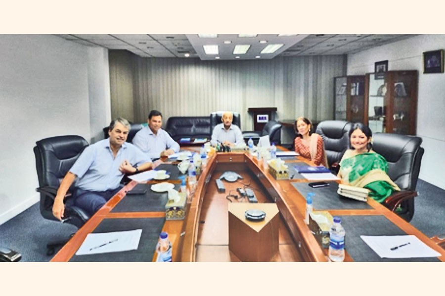 (From left) Mirza Salman Ispahani, Rizwan Bin Farouq, AK Shamsuddin Khan, Lubna Choudhury and Runa Khan