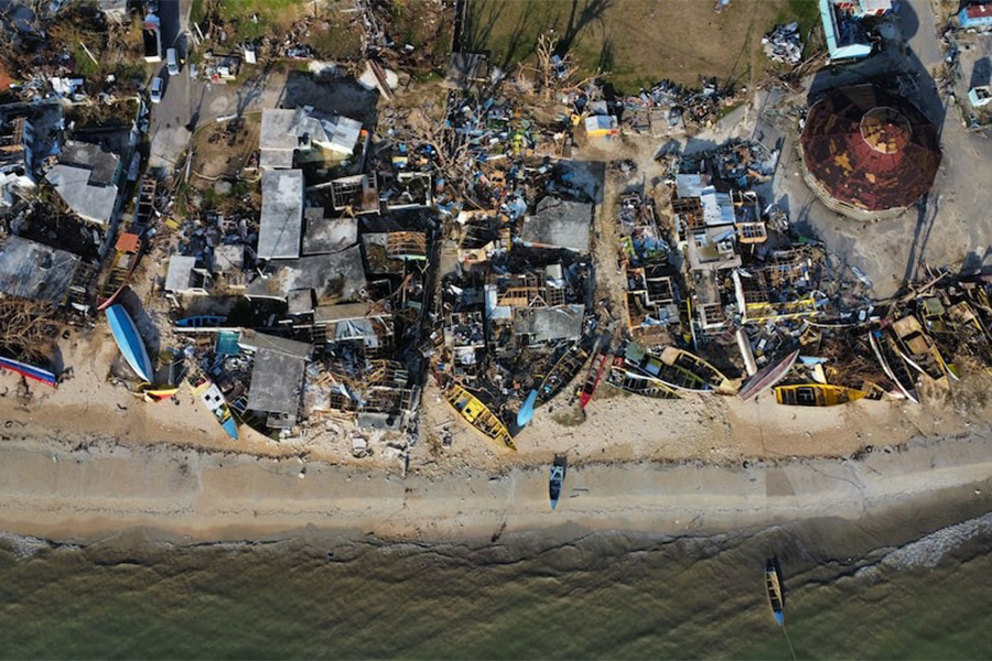 A drone view of the damaged area in the aftermath of Hurricane Melissa in White House, Westmoreland, Jamaica on November 4, 2025 — Reuters photo