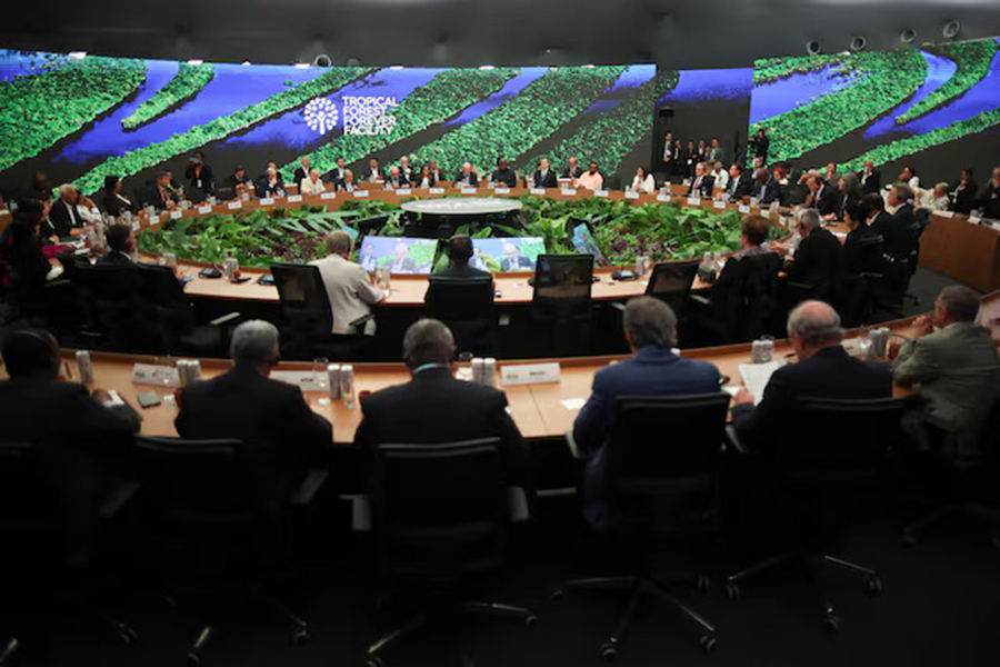 Leaders attend a meeting hosted by Brazil's President Luiz Inacio Lula da Silva, for leaders of tropical forest countries and nations committed to investing in the Tropical Forest Forever Facility (TFFF) in Belem, Brazil on November 6, 2025 — Reuters photo