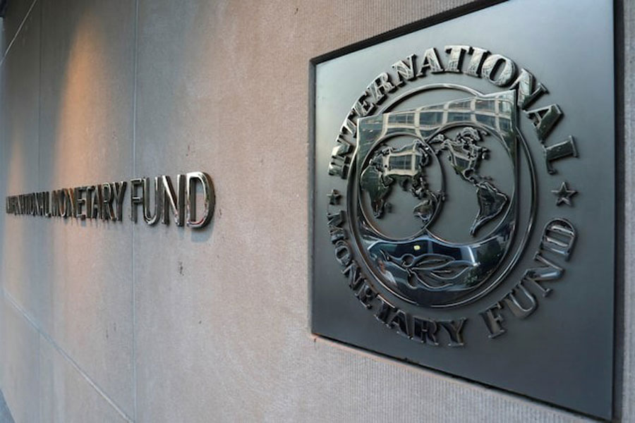 International Monetary Fund (IMF) logo is seen outside the headquarters building in Washington, U.S., September 4, 2018.