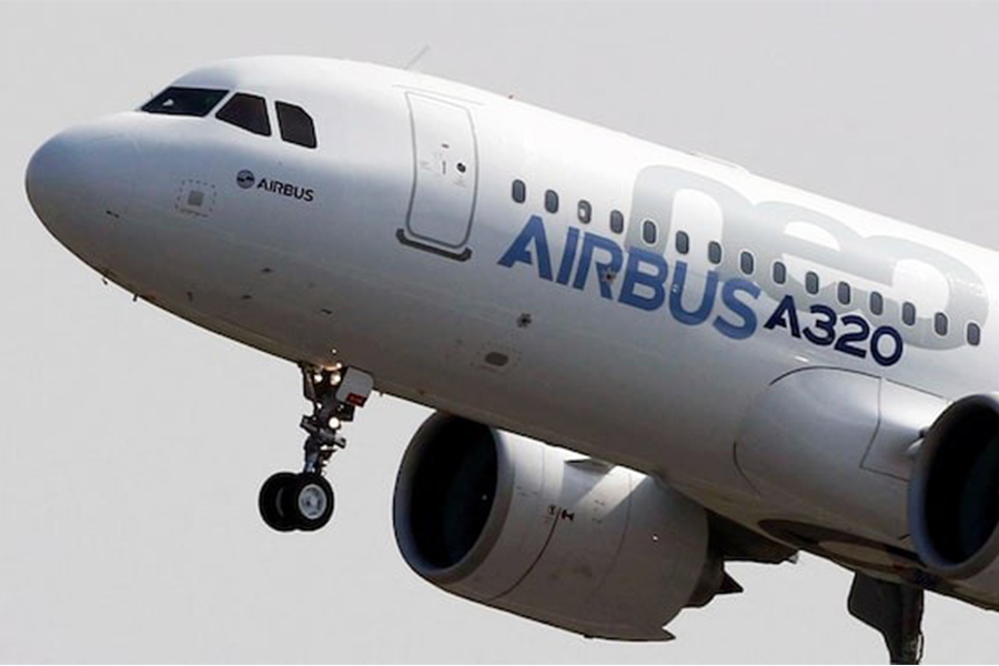 The Airbus A320neo (New Engine Option) takes off during its first flight event in Colomiers near Toulouse, southwestern France on September 25, 2014 — Reuters/File