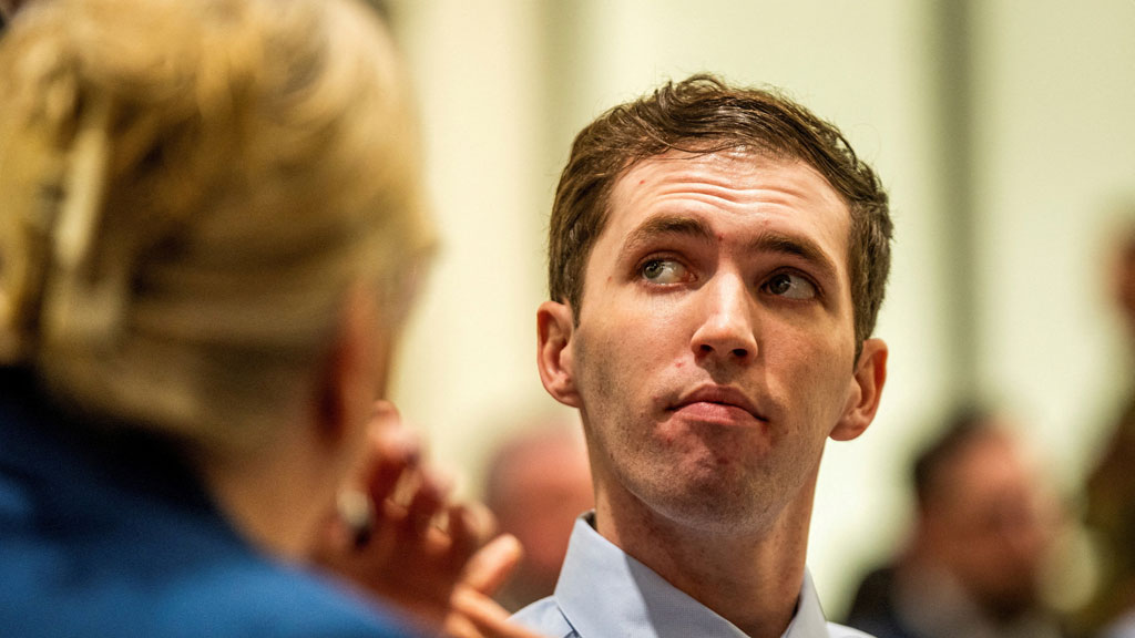 Tyler Robinson, the man accused of killing Charlie Kirk at Utah Valley University, appears during a hearing in Fourth District Court in Provo, Utah, US, Dec 11, 2025. Rick Egan/Pool via Reuters