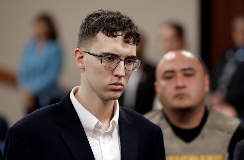 El Paso Walmart mass shooter Patrick Crusius, a 21-year-old male from Allen, Texas, accused of killing 22 and injuring 25, is arraigned, in El Paso, Texas, US October 10, 2019. Mark Lambie/Pool via REUTERS/File Photo