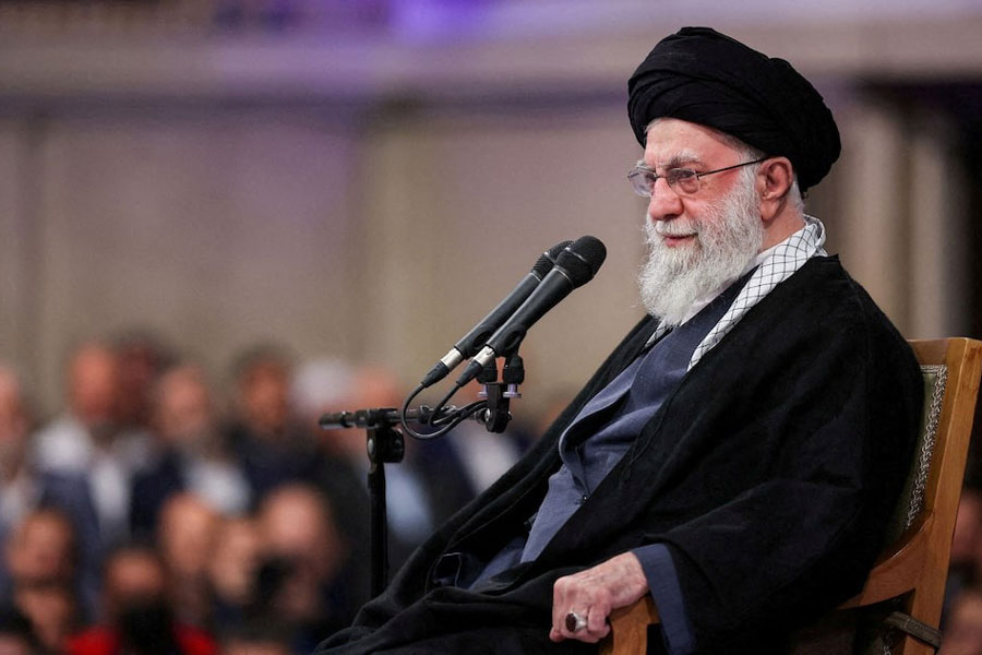 Iran's Supreme Leader Ayatollah Ali Khamenei speaks during a meeting in Tehran, Iran January 3, 2026.
