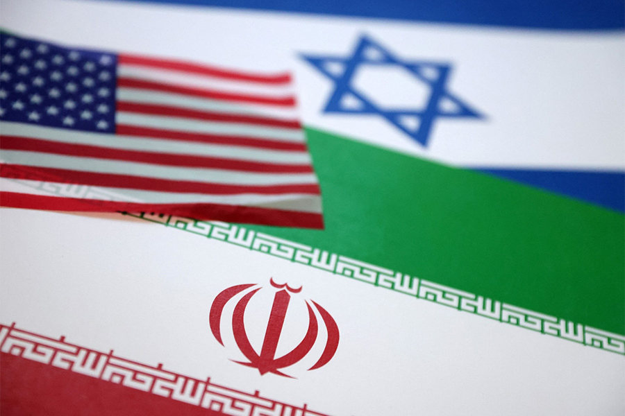 US, Israel and Iran flags are seen in this illustration taken on June 18, 2025 — Reuters/File
