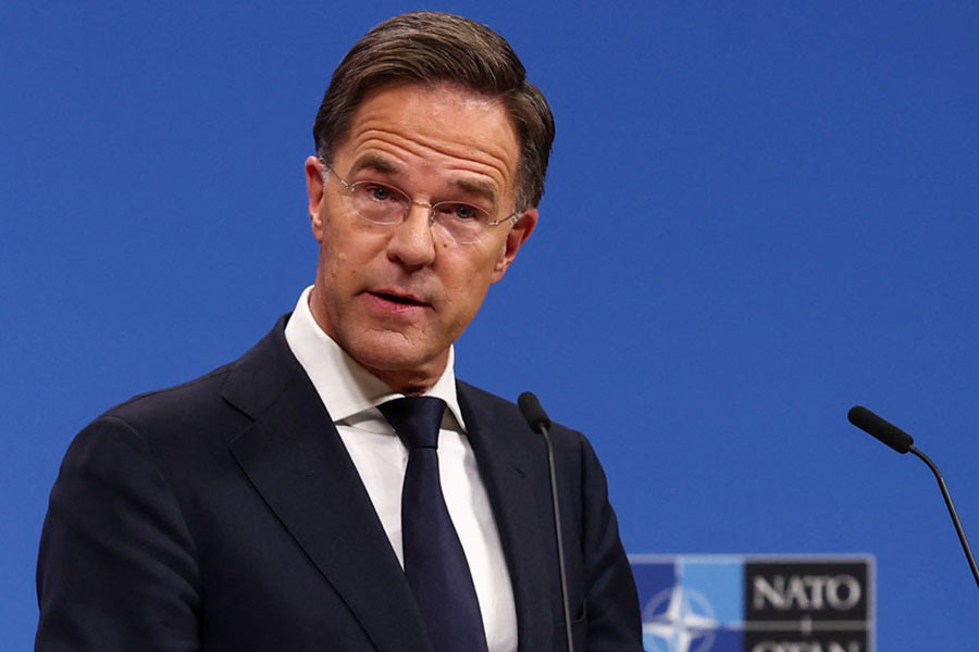 NATO Secretary-General Mark Rutte holds a press conference, ahead of a meeting of NATO Defence Ministers in Brussels, Belgium October 16, 2024.